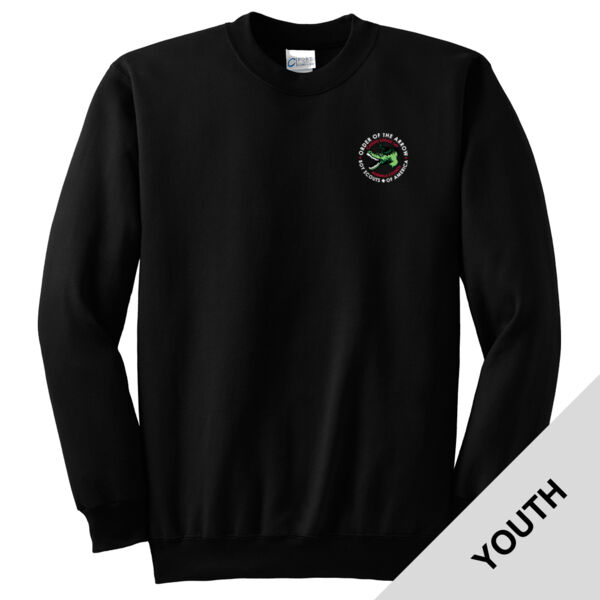 PC90Y - OOTAE025 - EMB - Youth Crewneck Sweatshirt Thumbnail