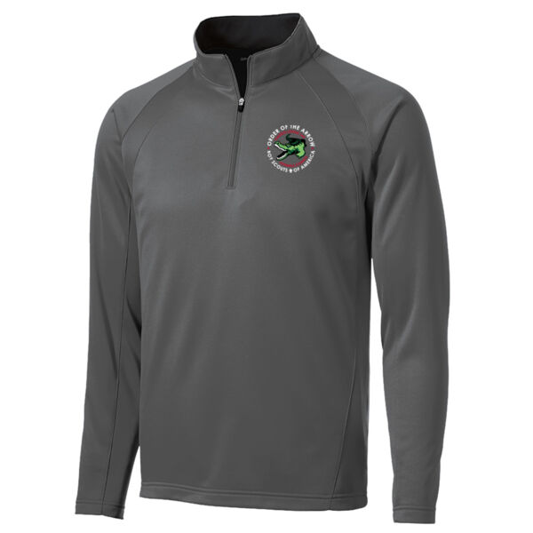 F243 - OOTAE025 - EMB - 1/4 Zip Wicking Jacket Thumbnail